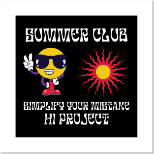 SUMMER CLUB, simplify your mistake Posters and Art